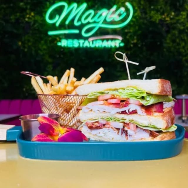 Turkey Club Sandwich.