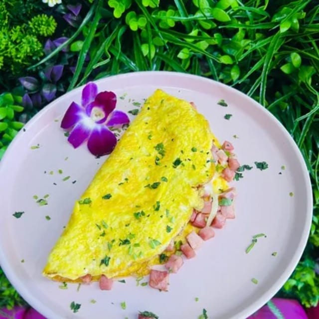 Ham and Cheese Omelette.